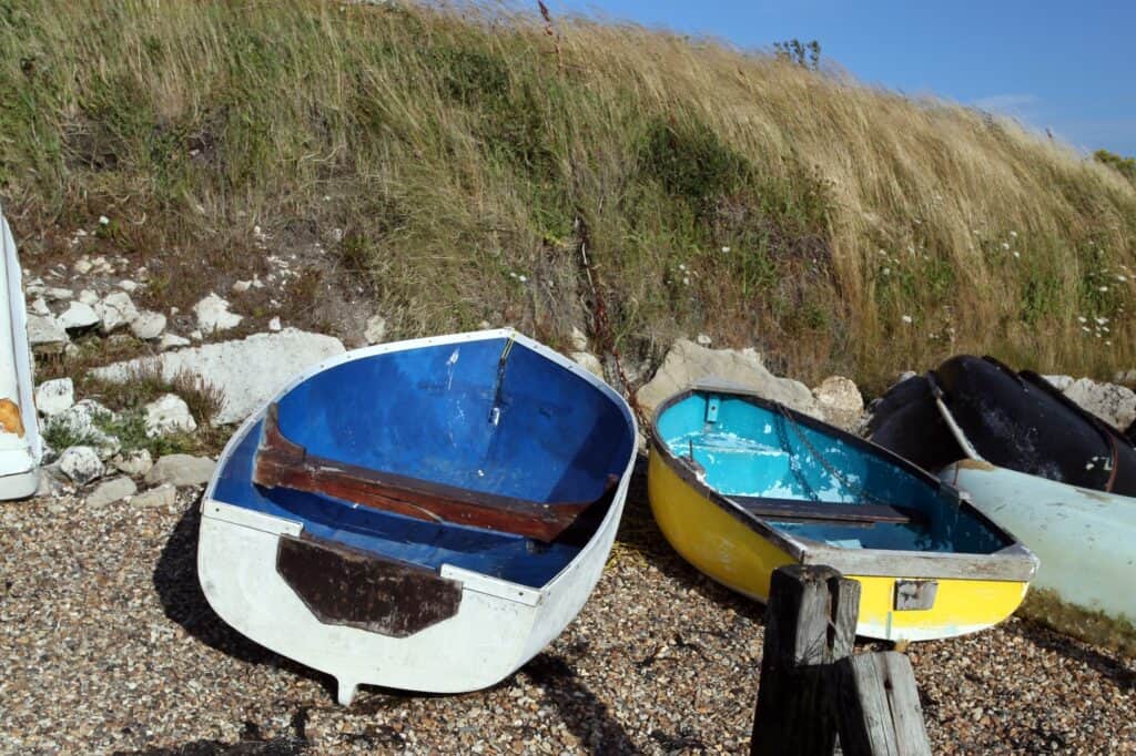 Boats on the shore